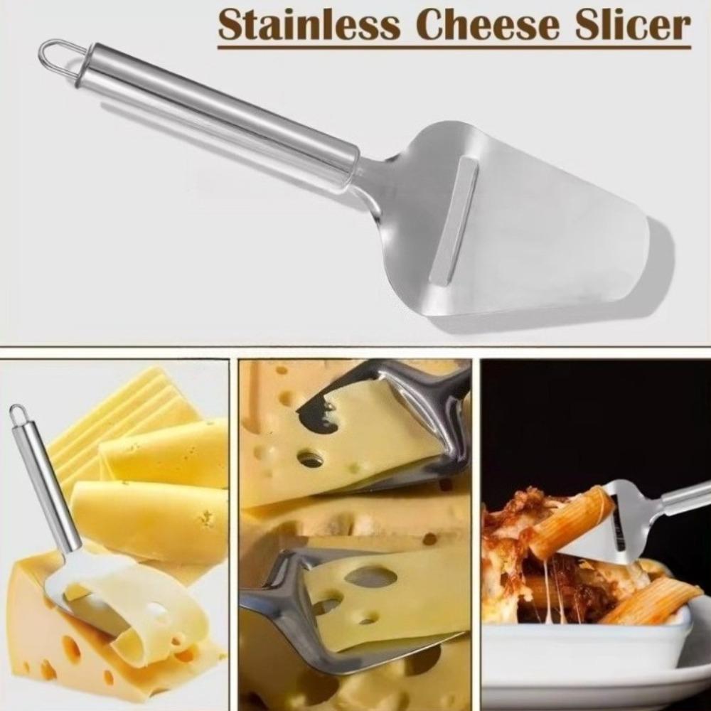 Silver Stainless Steel Cheese Peeler Slicer Cutter Butter Slice Cutting Knife Kitchen Cooking Tools
