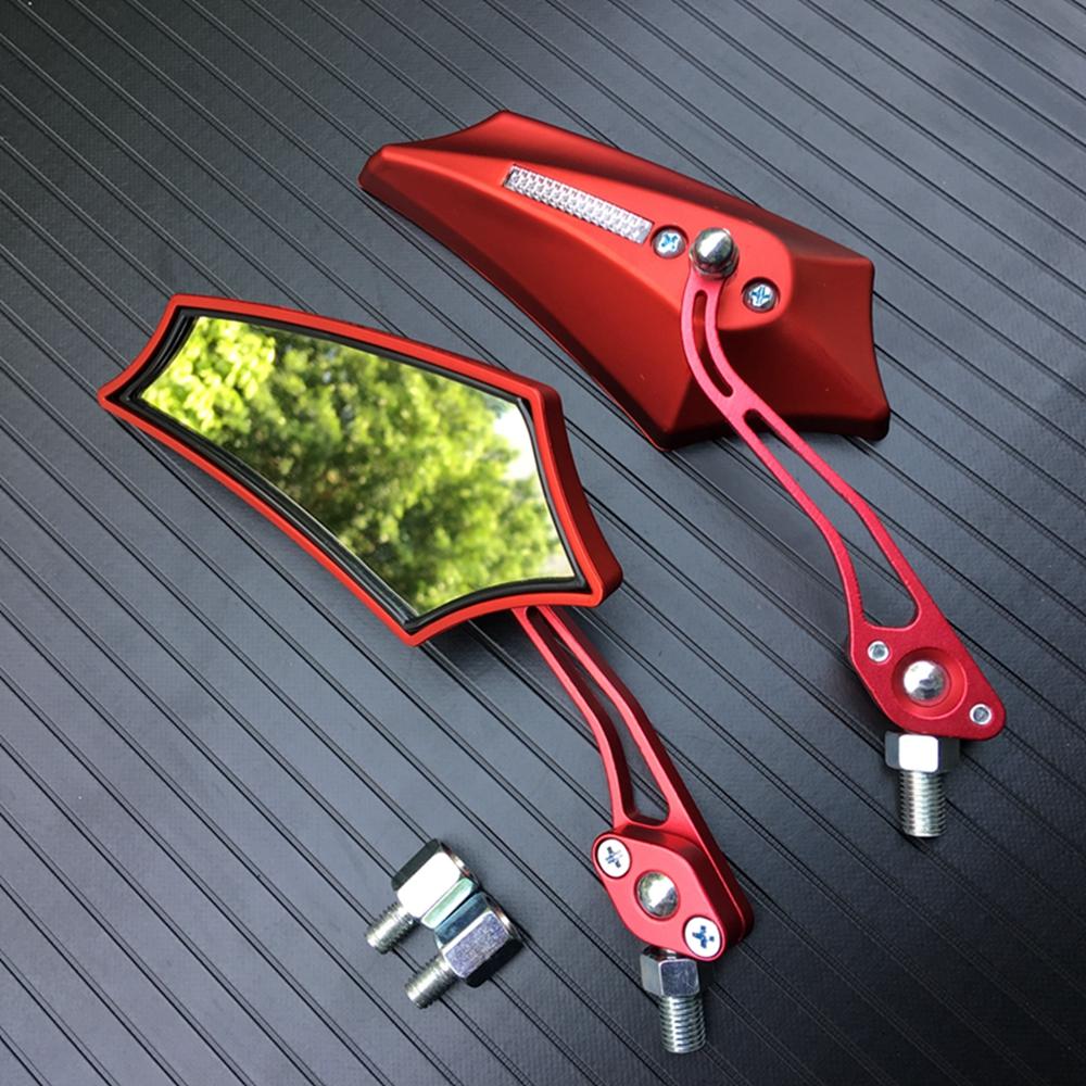 8 Colors Motorbike Motorcycle Rear View Mirror Moto Accessories Unviersal 8MM 10MM Scooter Mirror Motocross Rearview