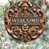 Vintage Metal Tin Sign Warm Home Pub Garden Decor