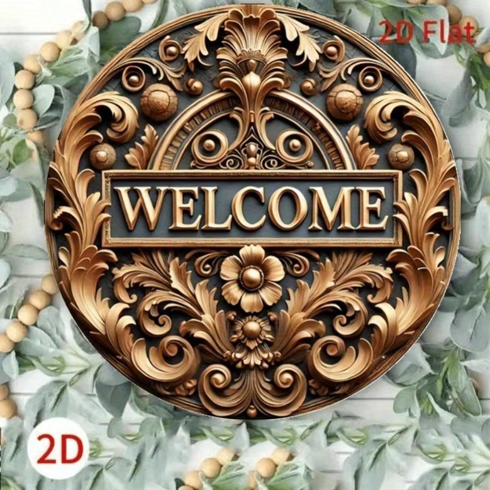 Vintage Metal Tin Sign Warm Home Pub Garden Decor