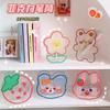 Creative Cartoon Student Desktop Pen Holder Soft Cute Bear Rabbit Multifunctional Office Stationery Cosmetics Transparent