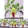 Lovely Avocado Capybara Plush Toy Delightful Keychain Cute Accessory For Bags
