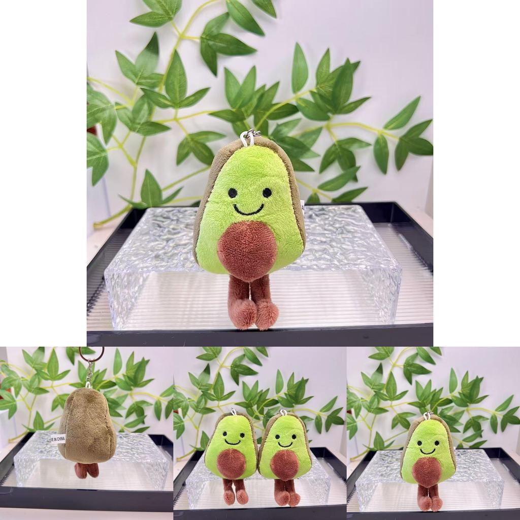 Lovely Avocado Capybara Plush Toy Delightful Keychain Cute Accessory For Bags