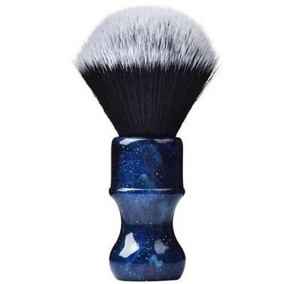 JeCo Luxury Synthetic Shaving Brush Aesthetic Resin Handle 24mm Extra Density Knots, BrushBlue