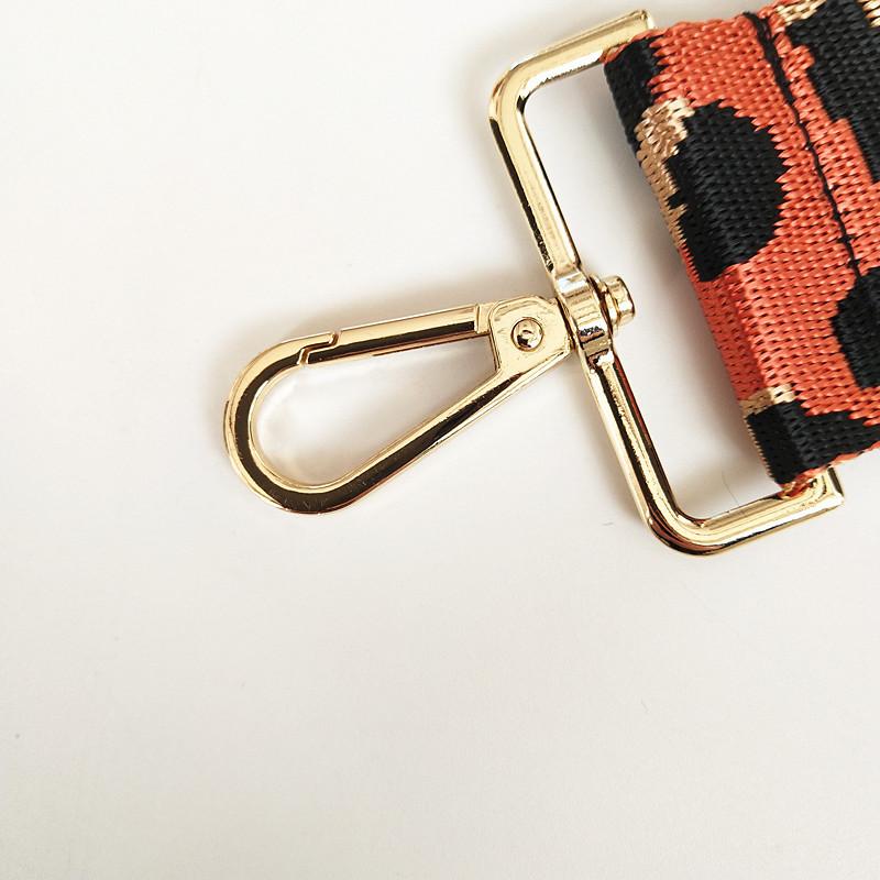 PTNKUIIY Tracolla regolabile da 3,8 cm, per borse a mano, 80-130 cm, colorata, con moschettone dorato, di ricambio con motivo a maglia, per borsa da donna, colore rosso