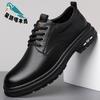 2025 spring new men's handmade online casual leather shoes men's retro trendy industrial leather shoes