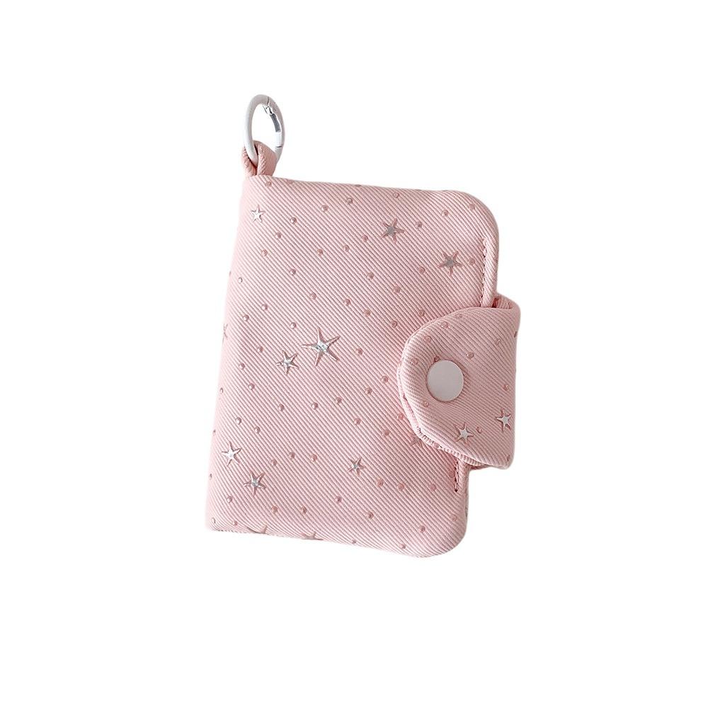 Lipstick Cosmetics Storage Dots Star Storage Bag Multi-purpose Travel Mini Bag  Travel StyleB Pink