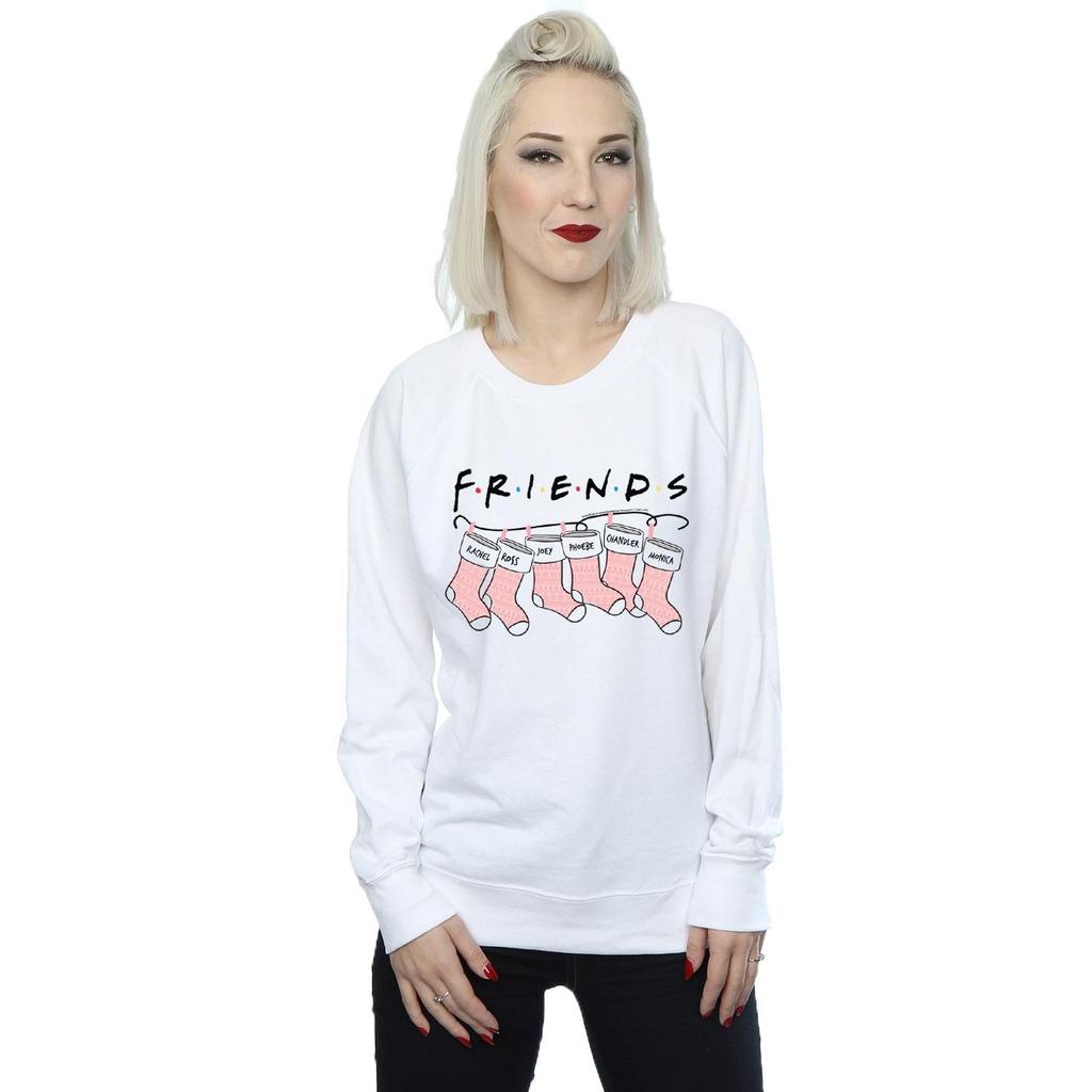 Friends Womens/Ladies Christmas Stocking Logo Sweatshirt