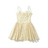   European and American Style, New Women's Fashion, Fashionable, Classic, Versatile, Printed Spaghetti Strap, Skirt, and Bra Pad