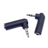 10PCS Male To Female 3.5mm Audio Adapter 90 Degree Right Angle AUX Connector  for Headset
