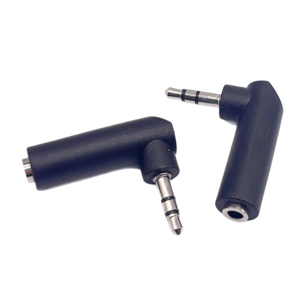 10PCS Male To Female 3.5mm Audio Adapter 90 Degree Right Angle AUX Connector  for Headset