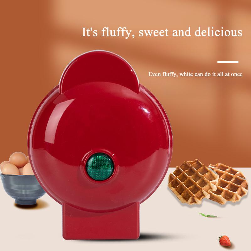 Mini Waffle Maker for Barbecue, Sandwich Toaster, Automatic Breakfast Baking Machine, Non-stick Griddle, Steak Grill