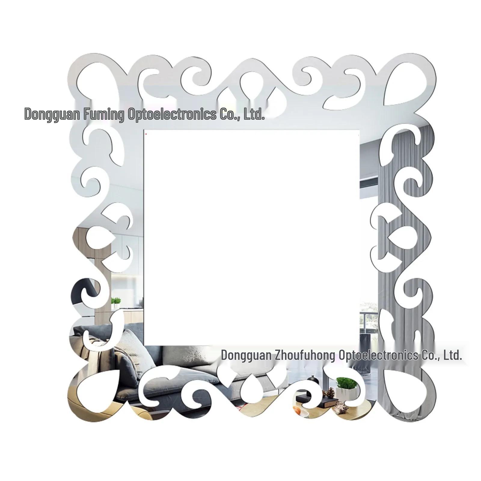 

Acrylic Mirror Lace Switch Sticker - Stylish Self-Adhesive Wall Decor for Living Room or Bedroom срібний