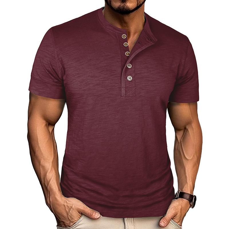 Summer New Men's Short-sleeved Casual Round Neck Versatile and Fashionable Tops