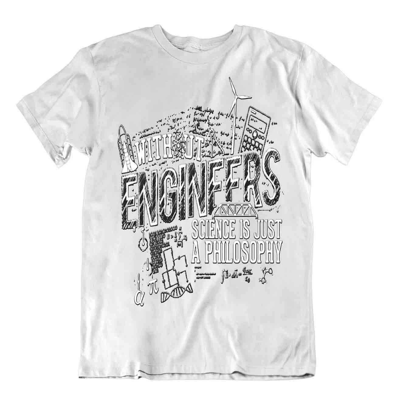 Awesome Engineer T-Shirt Casual Retro Tee Fabricator Tshirt Gift L
