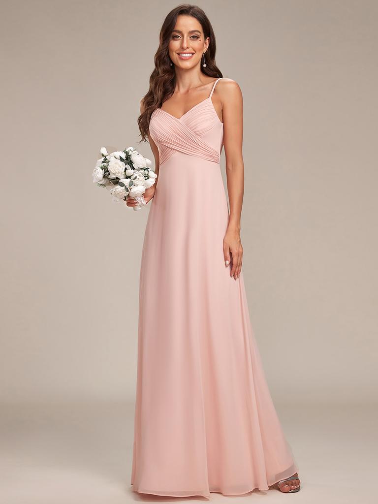 Ever-Pretty Women's Pleated Sweetheart Draped Back Floor-Length Bridesmaid Dress