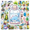 50PCS Cute Small Animal In The Bottles World Waterproof Graffiti Stickers for Helmet Bicycle Hand Account Pencil Case Decals