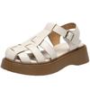 ZHR CE26 Women's Roman Hollow Toe Thick-Soled Sandals