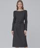 Julie And Kara 24 Fw Collar 105 Dear Holly Tweed Dress Black