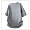 Unisex Loose Fit Round Neck T-Shirt with Sequins and Rivets