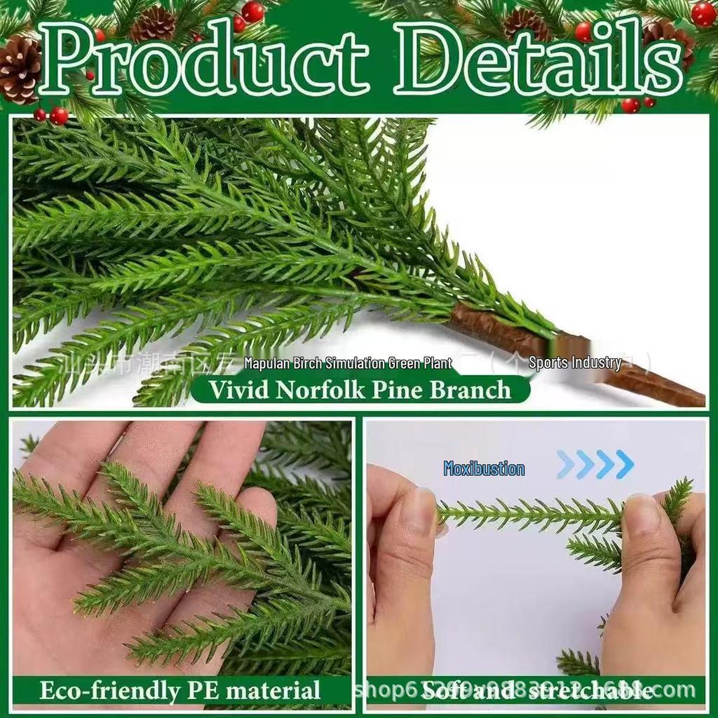 Artificial Pine Needles for Christmas Tree and Hotel Decoration