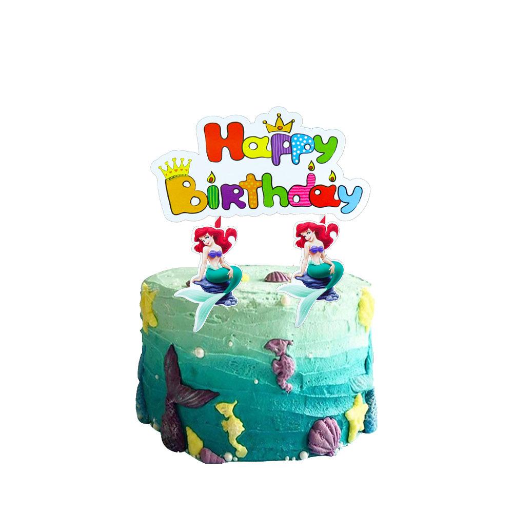 Birthday Party Supplies Disposable Tableware Paper Plates Paper Cups Paper Towels Girls Birthday Party Decoration Environmental Protection