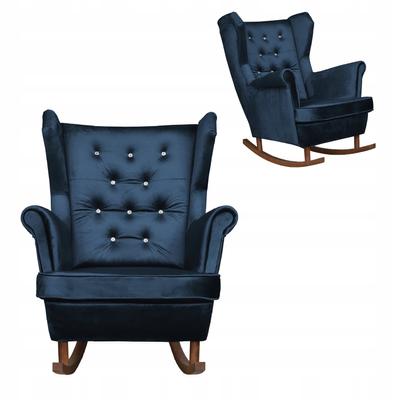 Diana Rocking Chair, Scandinavian,, Navy Blue, Dark Blue