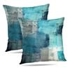 Pillow Covers with Zipper Set of 2 Oil Painting Throw Pillowcases Breathable All-season Pillowslip Abstract Art Decorative Cushion Case for Couch Bed