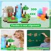 New Magnetic Building Blocks Mine World Magnetic Cozy Forest Cabin Construction Brick Cube STEM Boy Girl Children Toy Set Gift