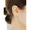 14K Crystal 3D Butterfly Piercing Earrings