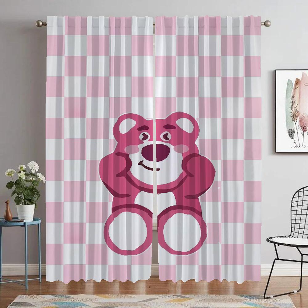 

LOTSOS Шторы для спальни, шторы, занавески для детской комнаты, занавески для окон, перегородки, украшения на Хэллоуин, гостиная, кухня, затемнение W60xH90cmx2pcs-CL