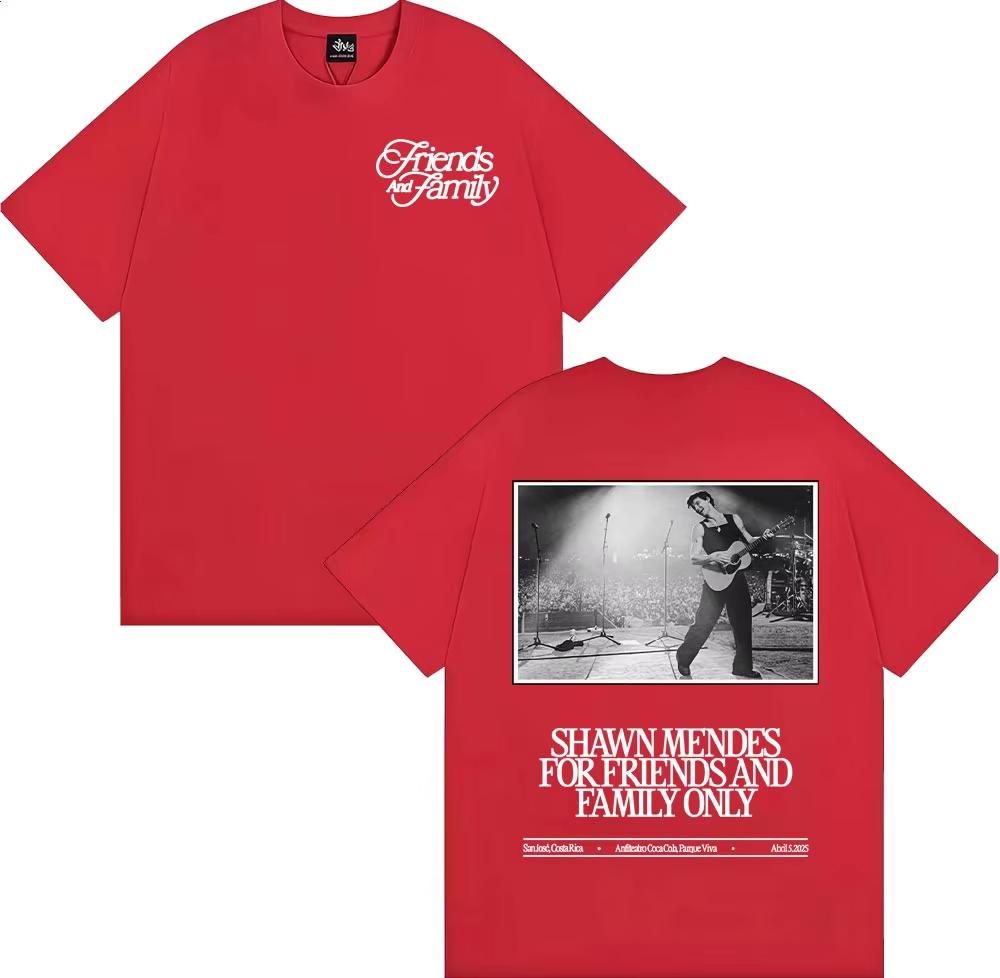 

Singer Shawn Mendes Tour 2025 Merch T Shirt Men s Women Clothing Harajuku High Street Tshirts Casual Cotton Short Sleeve T-shirt 4XL
