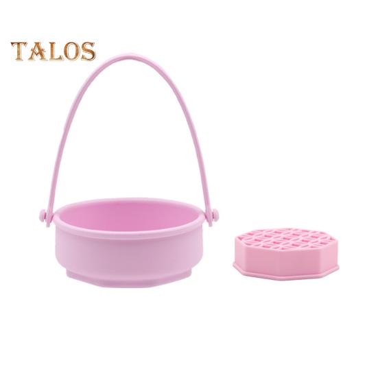 

Силиконовый очиститель для кистей для макияжа, многофункциональная подвесная чаша для мытья косметических кистей, текстурированный ручной очиститель для кистей, контейнер для сушки розовый