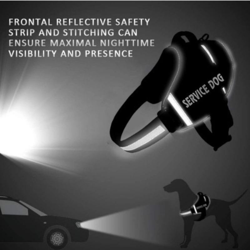 The Dog Pet Leash Is Reflective and Explosion-proof, with A Chest and Back Strap To Prevent The Dog From Breaking Free From The Leash