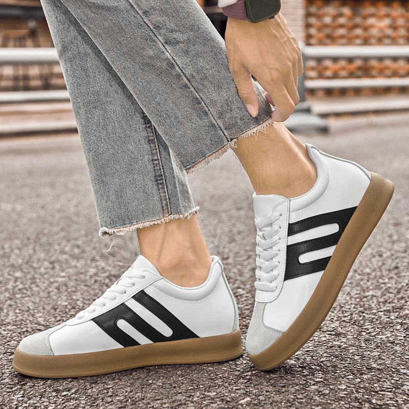 Fashion Classic Flats Men Lace-Up Mens Sneakers Men's Tenis Masculino Shoes Genuine Leather Skate Shoes Men New Fashion Casual Shoes