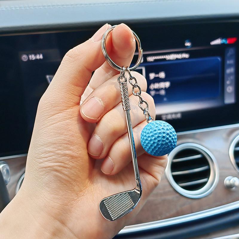 

Mini Golf Club Keychain: Metal Souvenir Gift for Men, Women, Couples Standard