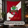 Arazzo da Parete Personalizzato, Testo Personalizzato Southampton FC, Tessuto Morbido Arte da Parete Per Decorazione Interna