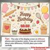 Donuts Ice Cream Birthday Party Decor Backdrop, Polyester Banner for Photo Props & Wall Hanging