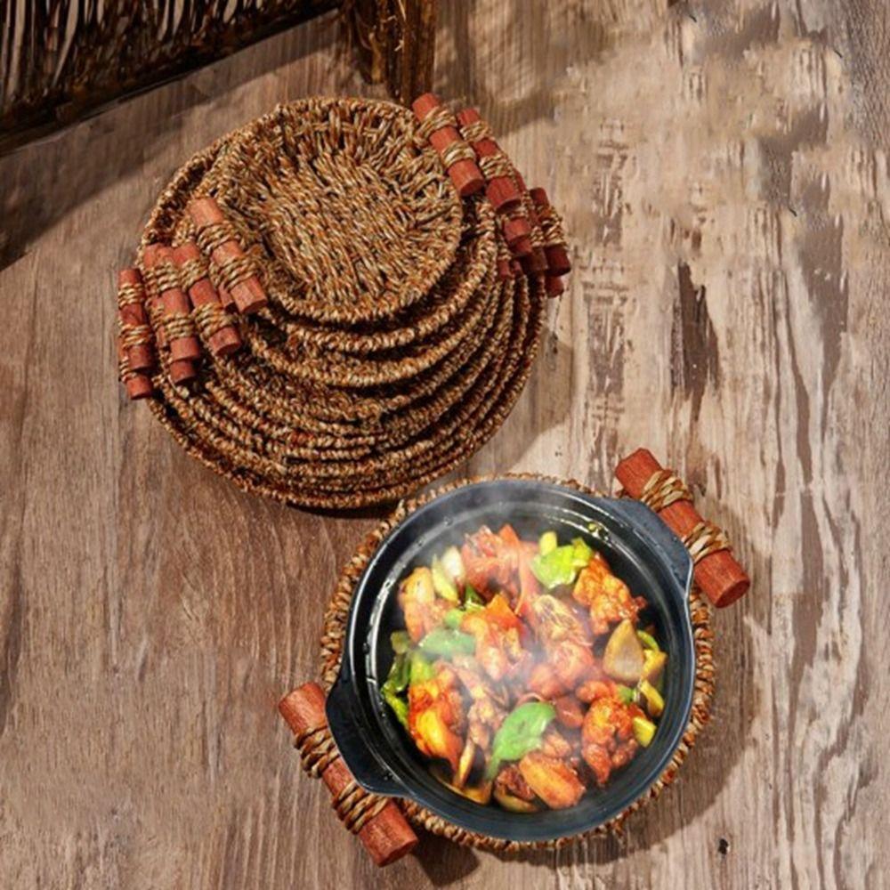 

Hardness Bread Fruit Vegetables Basket Handwoven Restaurant Serving Tabletop Display 10