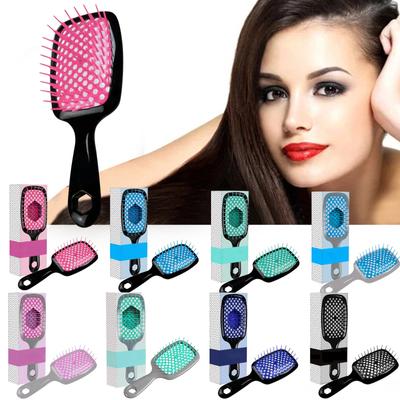 The New Hollow Out Multifunctional Massage Curl Comb Protects Hair From Damage