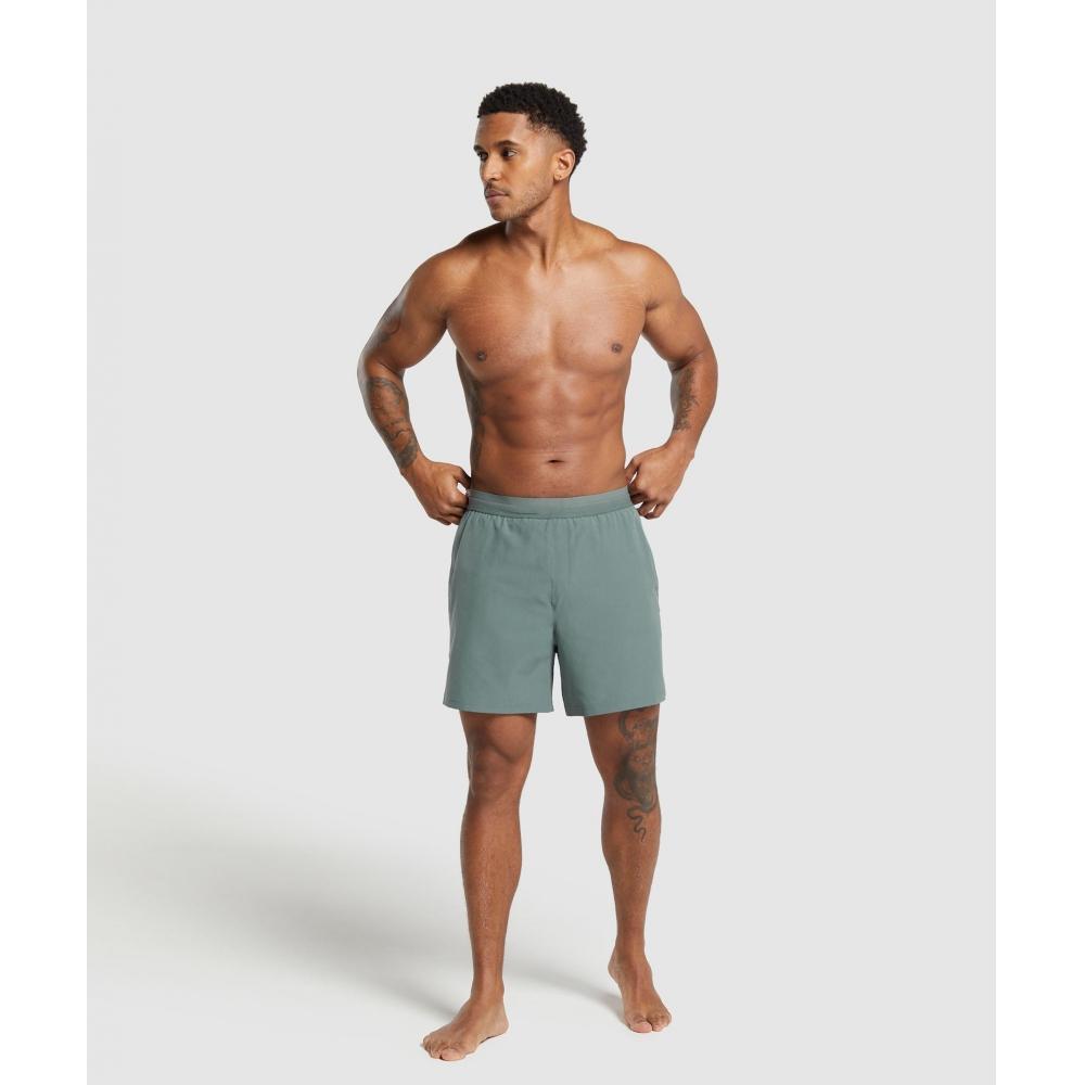 Gymshark Land To Water 6  Shorts Cargo Teal A5a6i Tbng