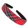 Checkered Wide Hairband Adjustable Hair Styling Accessory For Women Girl Comfortable Daily Use All Matching Headpiece