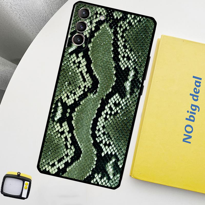

Snake Skin Print Phone Case For Samsung Galaxy S24 Ultra S20 S21 S22 S23 Plus S9 S10 S24 FE S25 Ultra Cover Galaxy S9 Plus