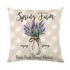 45*45Cm Zonnebloem Kussensloop Printserie Taillekussensloop Kussenhoes Wasbaar Bankbenodigdheden Kussenhoes Home Decor
