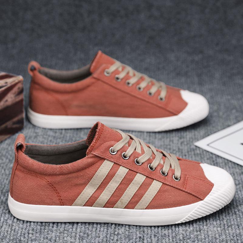 Men's shoes autumn and winter deodorant student youth flow low-top board shoes men's wear-resistant non-slip casual cloth shoes