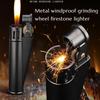 Vintage Cotton Oil Lighter Old-fashioned Classic Metal Windproof Grinding Wheel Flint Lighter Men's Gift Cigarette Accessories