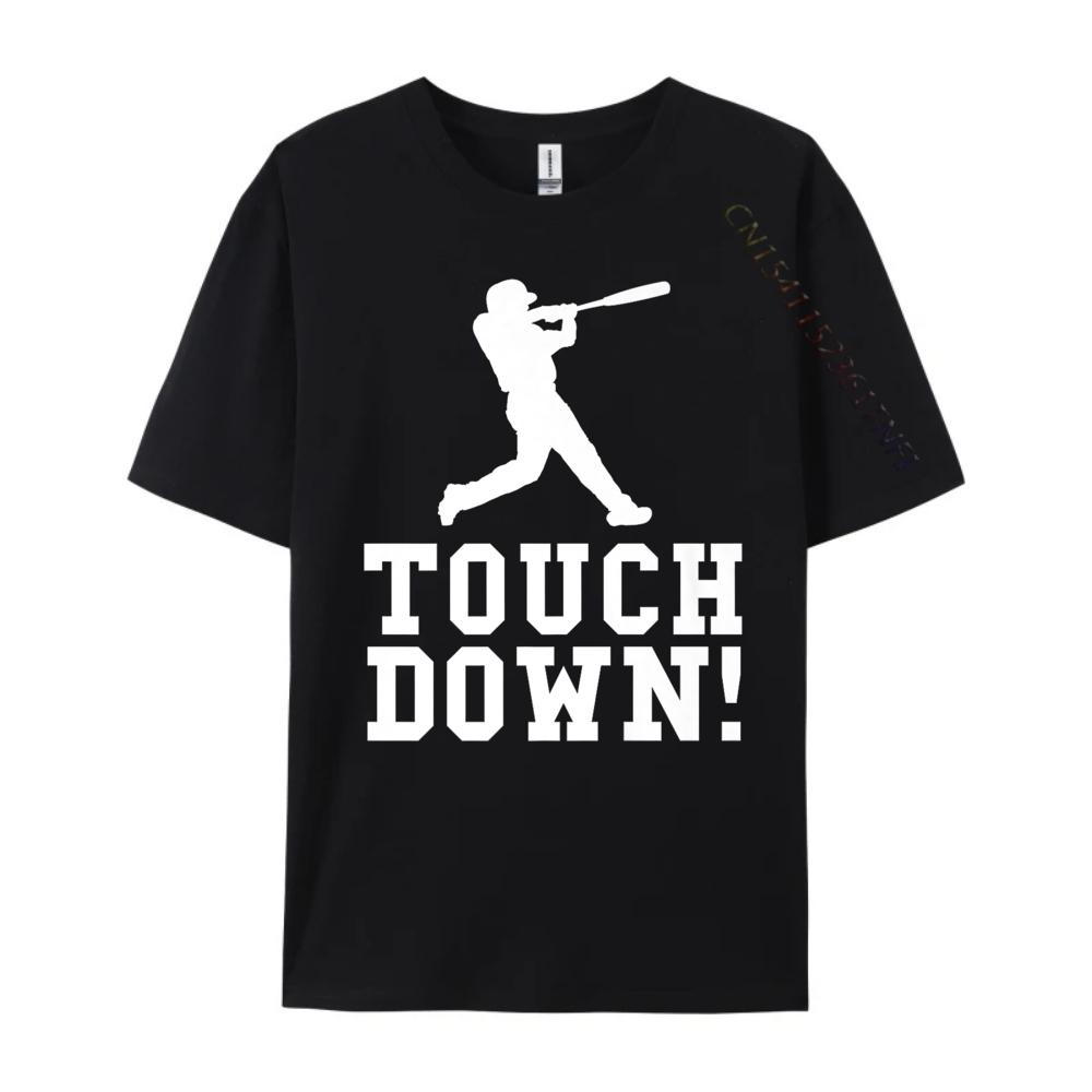 Funny Touchdown Baseball 3XL Men Clothing Gifts For Men Graphic Graphic Tee Original Mens TShirts Creative