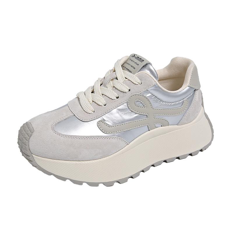 

Platform casual sports shoes women s muffin Dexun shoes 2025 new Forrest Gump shoes spring and summer fashion versatile dad shoes 40