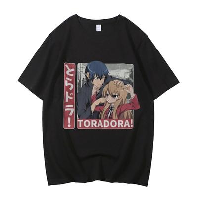 Toradora T-Shirt Taiga Ryuuji Aisaka Takasu Kawaii Anime Tee Geschenkshirt Hohe Qualität 100% Baumwolle T-Shirt