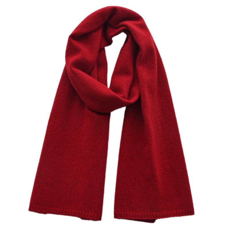 wool scarf women and men solid color winter warm knitted short thin scarves ladies adults scarf kids Christmas new year gift Adults 152CM